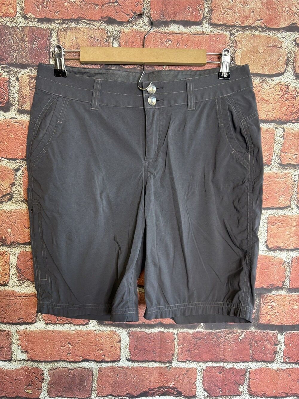 Marmot Kodachrome Shorts 9" Outdoor Wick Stretch Dark Grey Women's Small Size 8